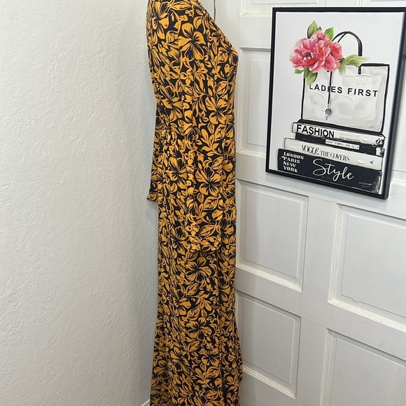 Maaji Floral Long Sleeve Kimono/Wrap Dress Size L - Picture 3 of 9